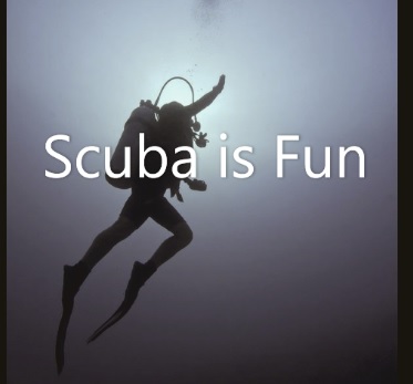 leaning scuba dive