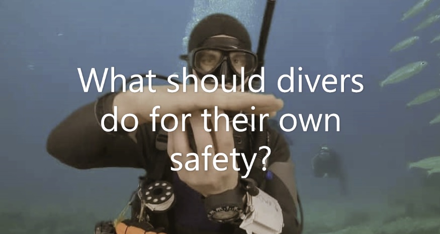 What should divers do for their own safety?